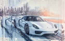918 by Kris Hardy - Original Painting on Box Canvas sized 44x28 inches. Available from Whitewall Galleries